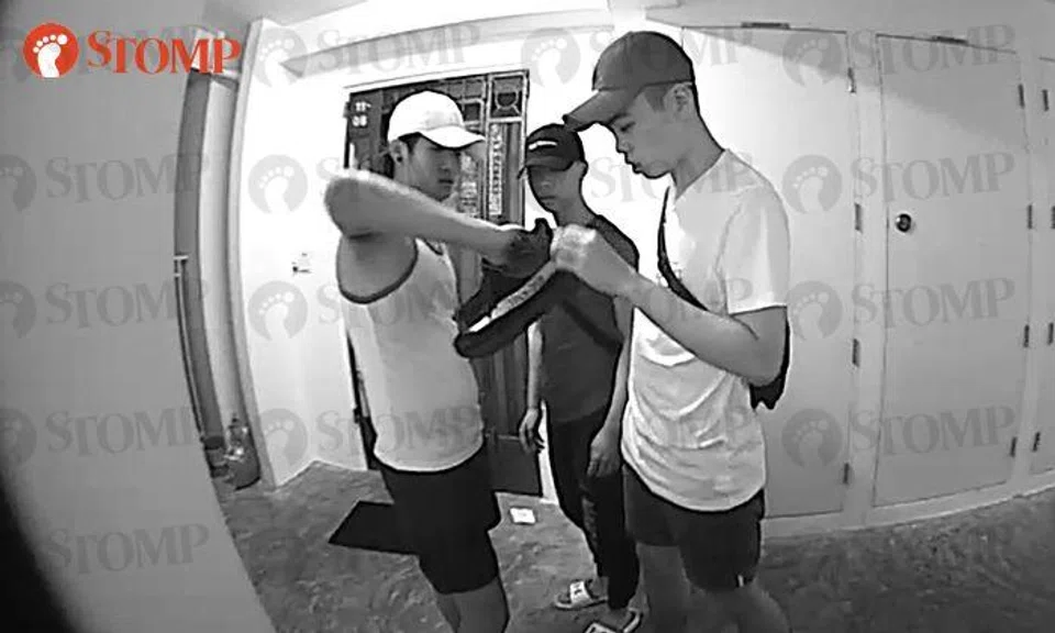 Men take Adidas shoes from Woodlands resident -- but her CCTV does not make it 'Yeezy'