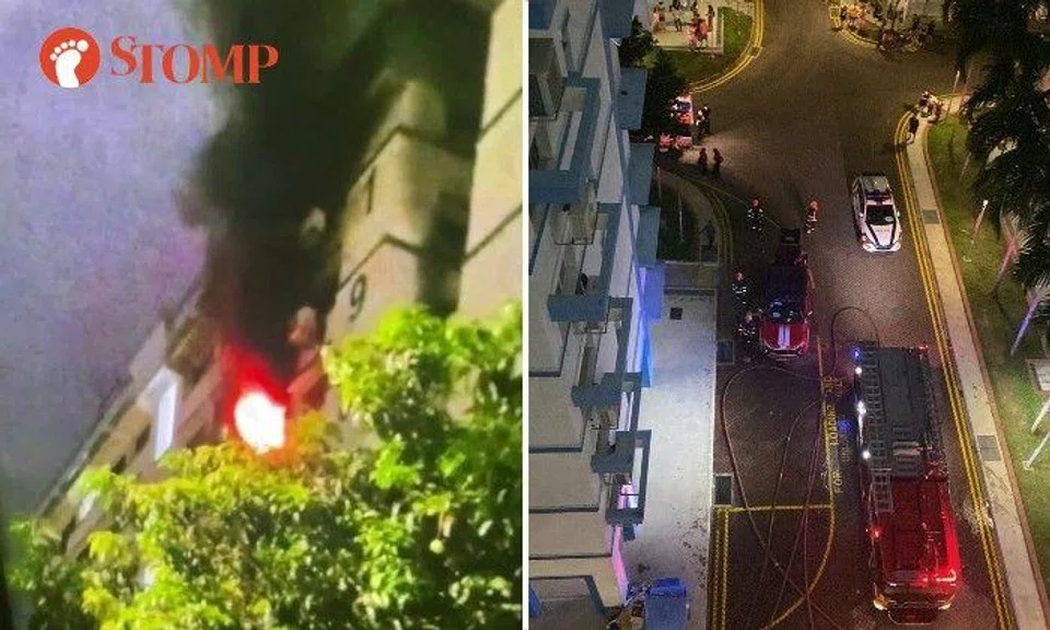 SCDF extinguished the fire using one water jet.