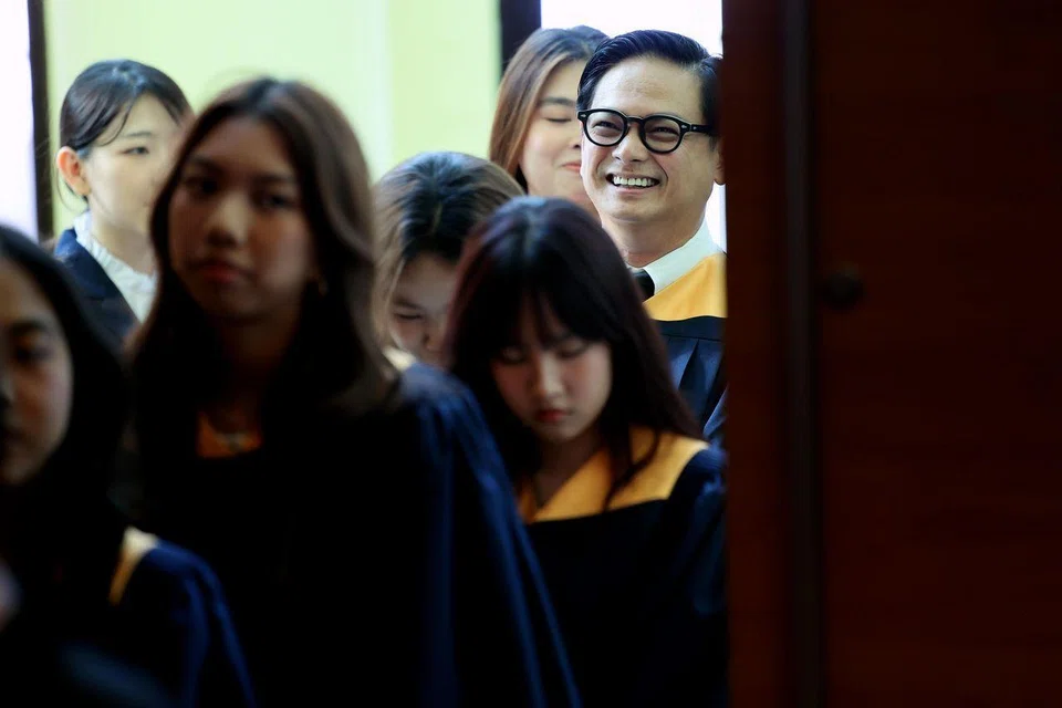 Chew shared that as he waited to receive his diploma, his hands felt cold, and he teared when he saw his lecturers enter the venue.