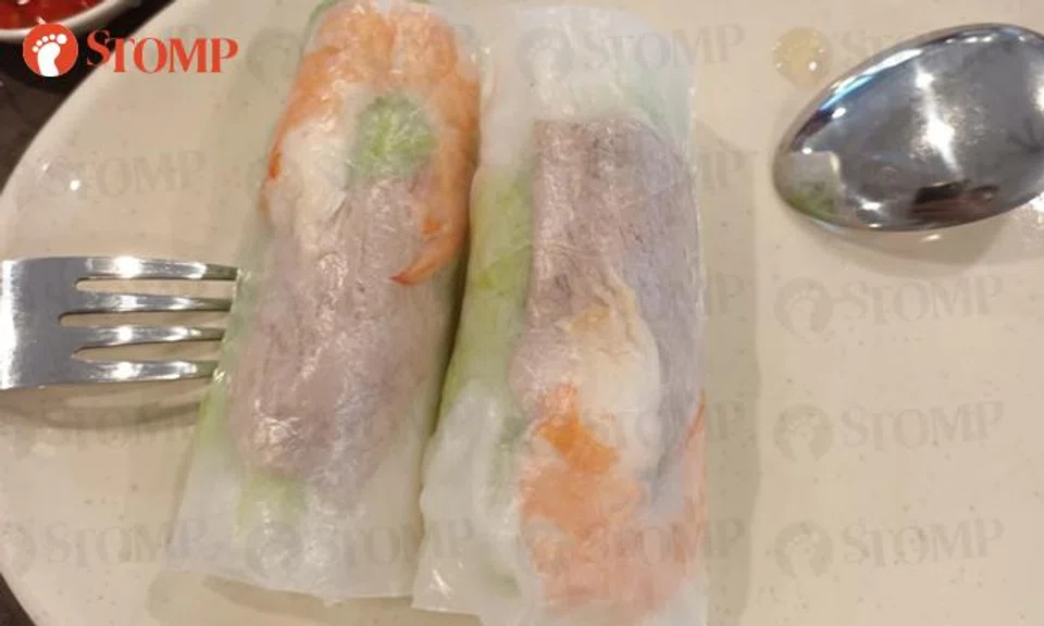 Diner's spring rolls from Buangkok stall come wrapped with 'many surprises'
