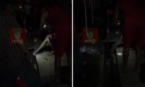 Residents pull huge python out of drain at Boon Lay