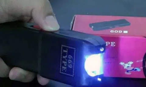 Two men arrested after one tries to use stun gun on police officers at Yishun