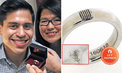Filial son donates kidney to save father's life, forges removed stitching into wedding ring