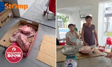 SFA investigating ‘illegal hawking’ of raw meat at Sengkang void deck that angered Stomper