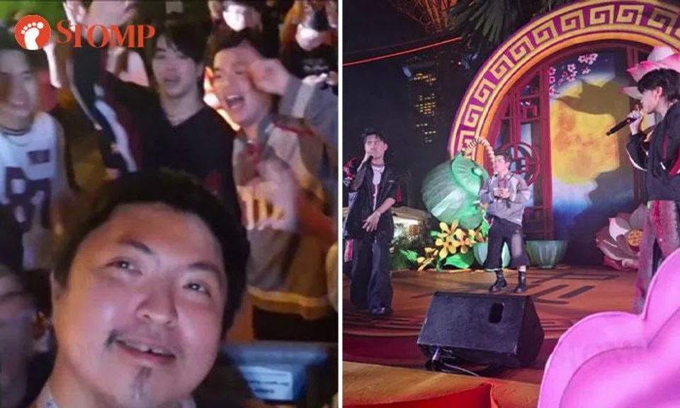 Malaysian boy band 3P performs at gardens by the bay