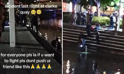 Almost 3 years' jail for Indian national who pushed another into S'pore River at Clarke Quay, drowning him