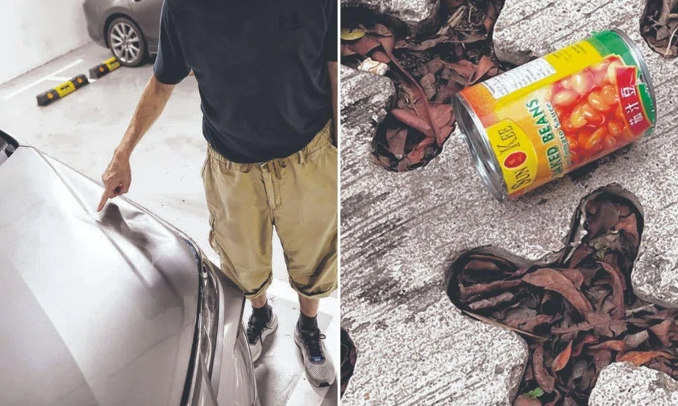 canned food hurled from height at bedok hdb