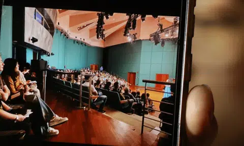 woman finds seats that she booked full