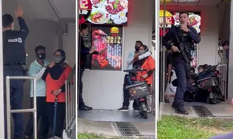 Man holds cleaner hostage at knifepoint in Yishun, disarmed and pinned down by police