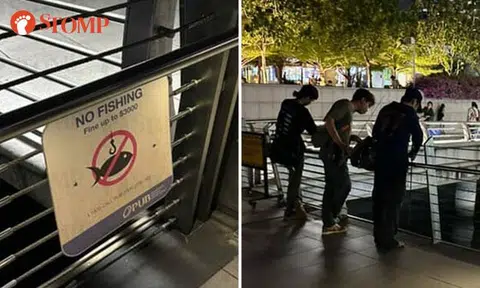 3 youths caught fishing at Jubilee Bridge despite 'no fishing' sign
