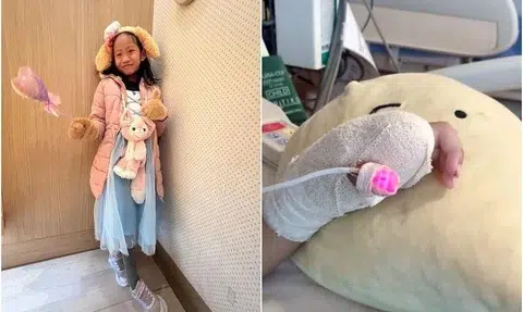 In 2021, Kara Chia's index finger was severed (right) after a hand dryer at ION Orchard's toilet crushed it. 