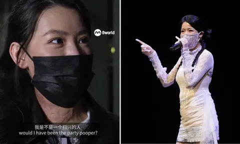 raybe oh hopes to perform without mask, tanjong pagar 2021 car crash