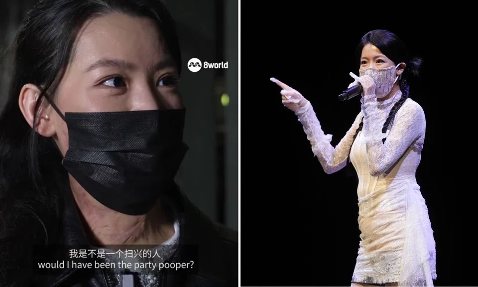 raybe oh hopes to perform without mask, tanjong pagar 2021 car crash