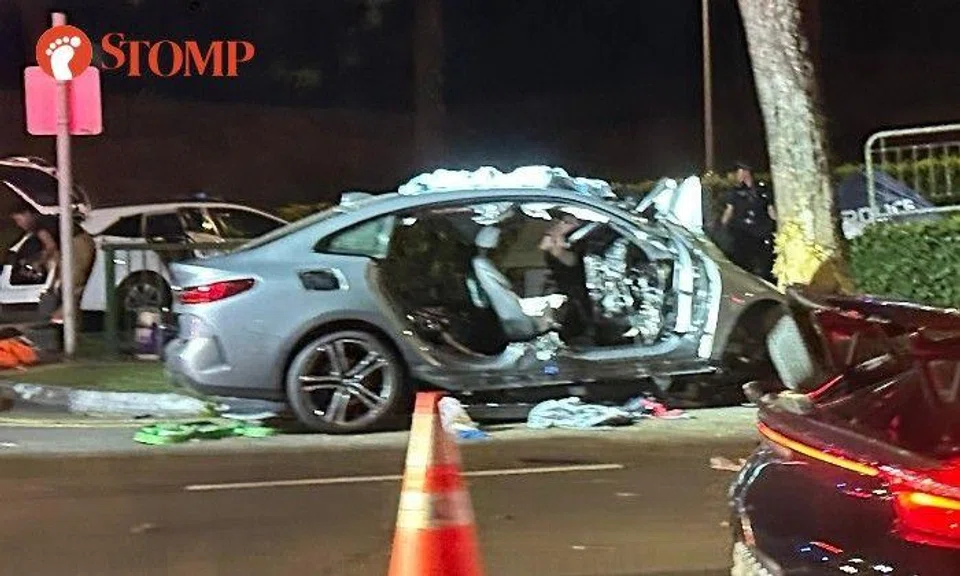 77-year-old man killed after his car skids at Adam Road, his elderly passenger dies in crash too