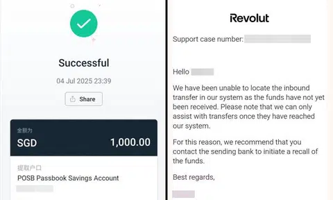 Revolut user, 70, says $1k 'disappeared into thin air' while he was making transfer from bank account
