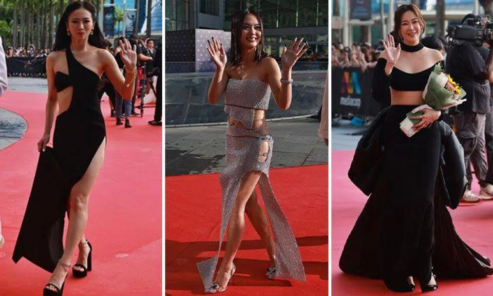 (From left) Bonnie Loo, Chantalle Ng and Jesseca Liu. ST PHOTOS: JASON QUAH