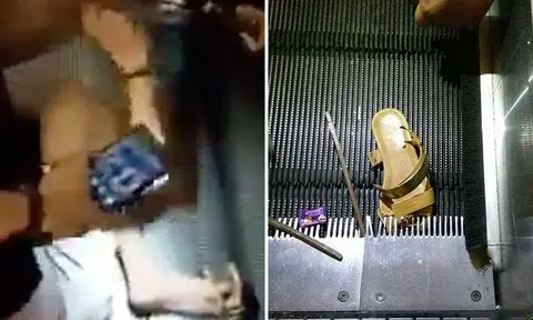 Woman suffers fractured toes after footwear gets stuck in travelator at Malaysia mall