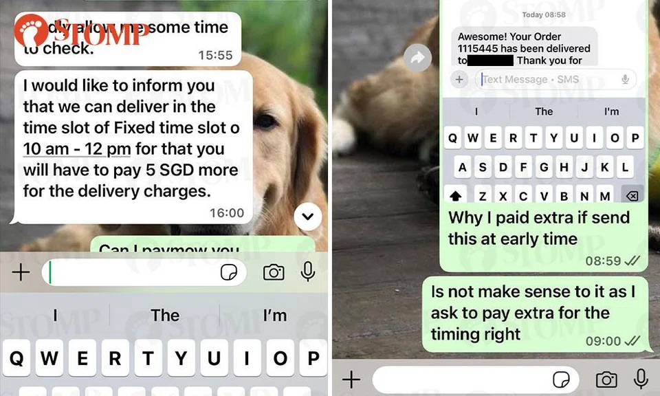 florist delivers over hour early despite customer paying for timed delivery