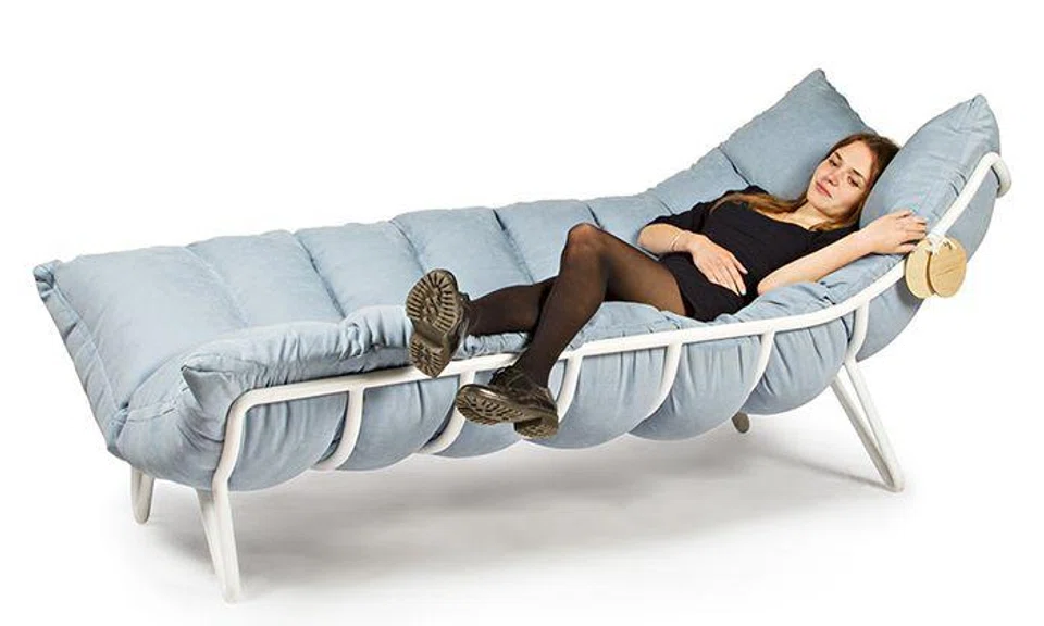 No boyfriend? No problem, this couch will cuddle you