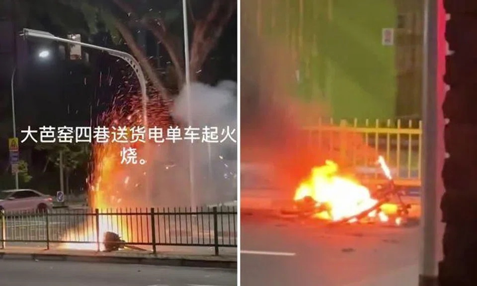 Sparks fly as PAB catches fire in Toa Payoh, 1 suffers minor injuries