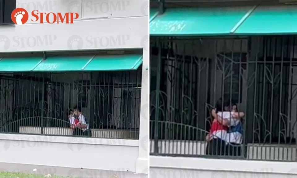 Stomper KZ shared a video of the two young people going at it in a public place.