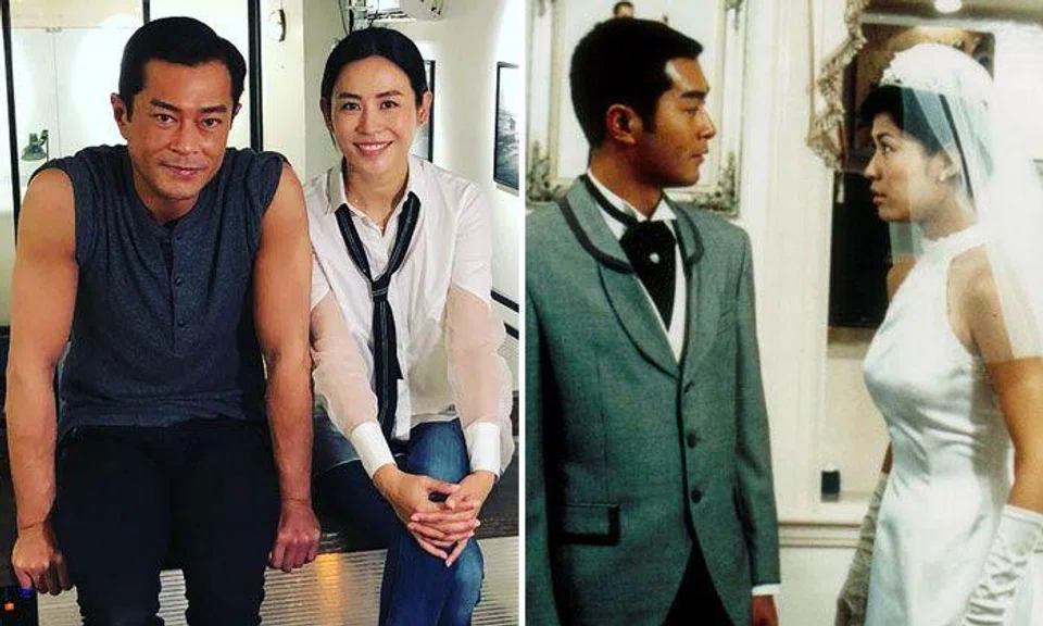 Netizens began to speculate who Louis Koo's fiancee might be after the video went viral, with many identifying actress Jessica Hsuan as the most likely suspect. PHOTOS: LOUIS KOO/INSTAGRAM, TVBS