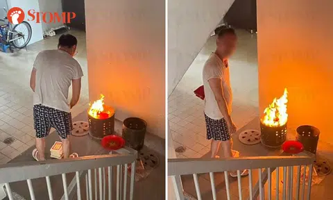 Woodlands resident calls out neighbour for burning joss paper at staircase landing