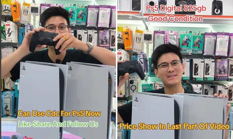 A man was unhappy with a tech store’s promotional video encouraging customers to buy a Playstation 5 with CDC vouchers. 
