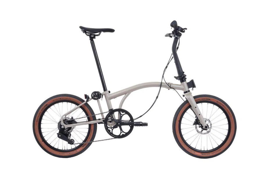 The new Brompton G Line bicycle has larger 20-inch wheels, wider handlebars and an eight-gear system to navigate diverse terrains.