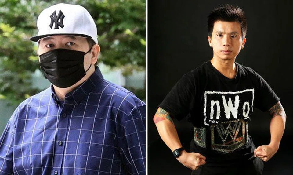 Augustus Wong Wen Loong, 41, (left) was sentenced to 10 months and two weeks’ jail. PHOTOS: ST, TNP