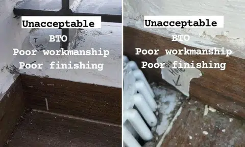 Facebook user Jess Choo then posted a video where she pointed out the poor workmanship and defects. 