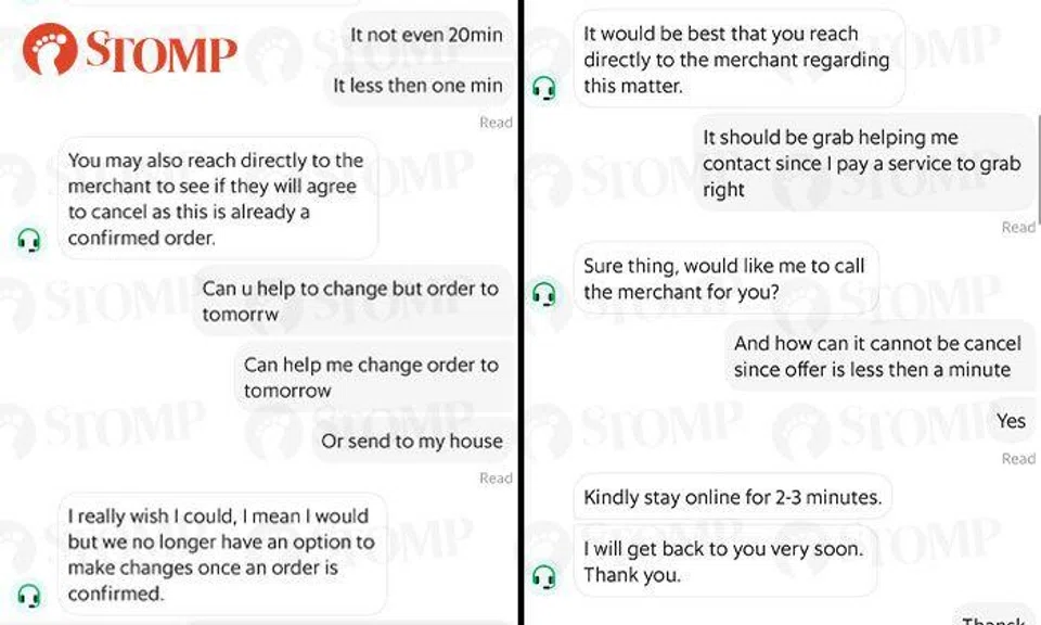 Man's 30 curry puffs goes to rider after GrabFood fails to help him cancel his order