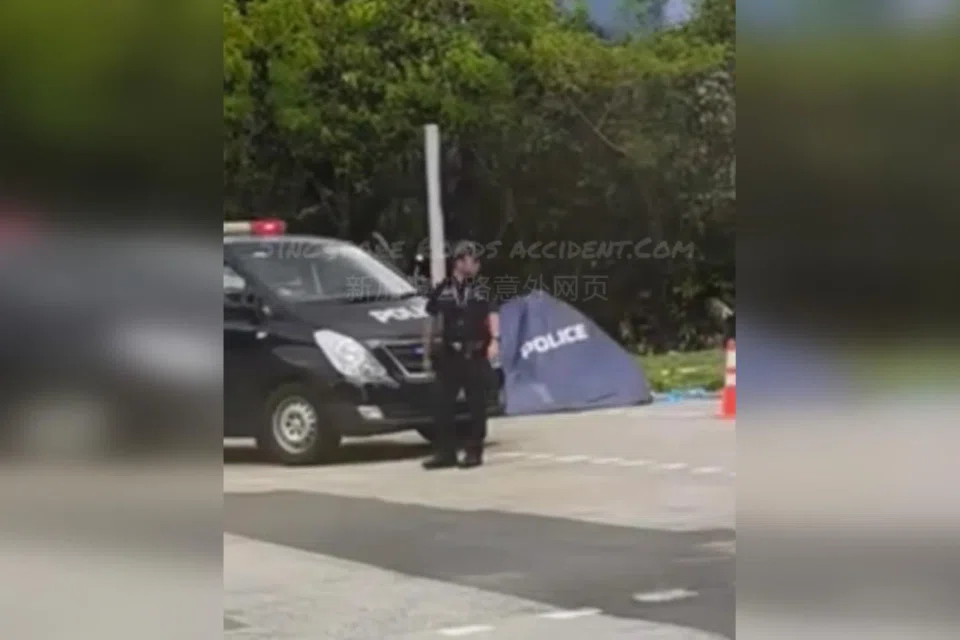 The cyclist, a 65-year-old man, was pronounced dead at the scene by an SCDF paramedic.