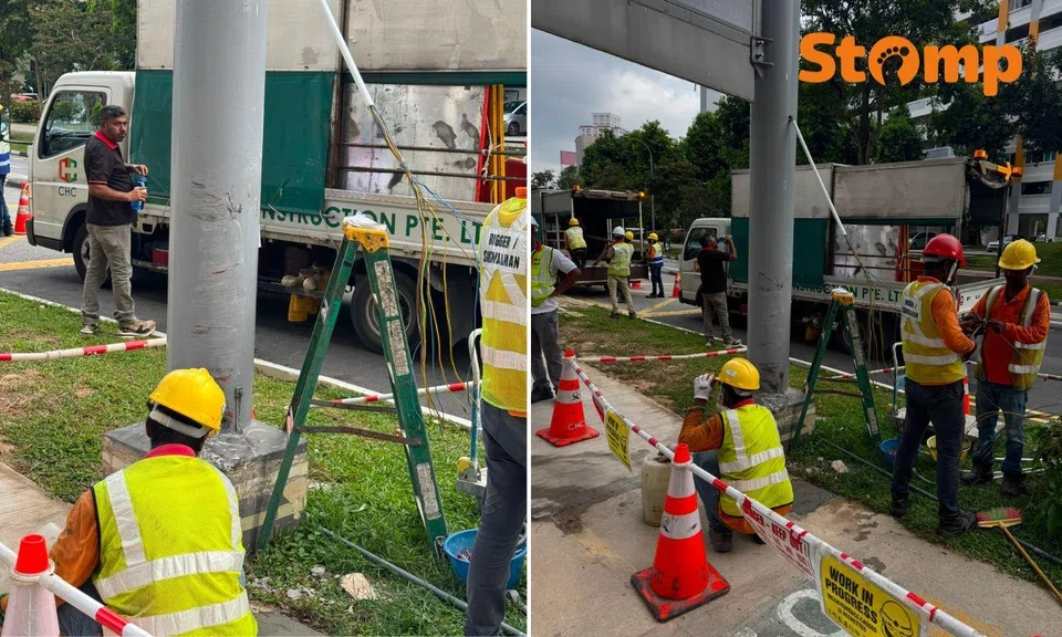 Bishan accident, van crash, sheltered walkway