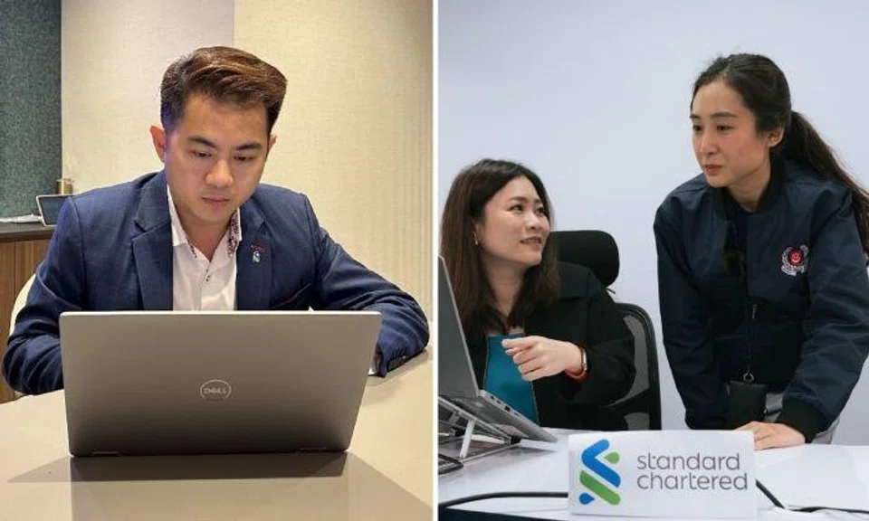 Mr Tan Kah Boon, Ms Koh Siok Meng and Ms Irina Ng. Photos: Singapore Police Force