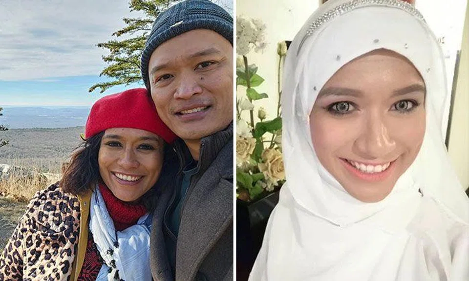 Madam Nur Aisyah and her husband were at the Minnewaska State Park Preserve on Dec 22 when she slipped, fell off a cliff and died. PHOTOS: RAUF SAID/FACEBOOK