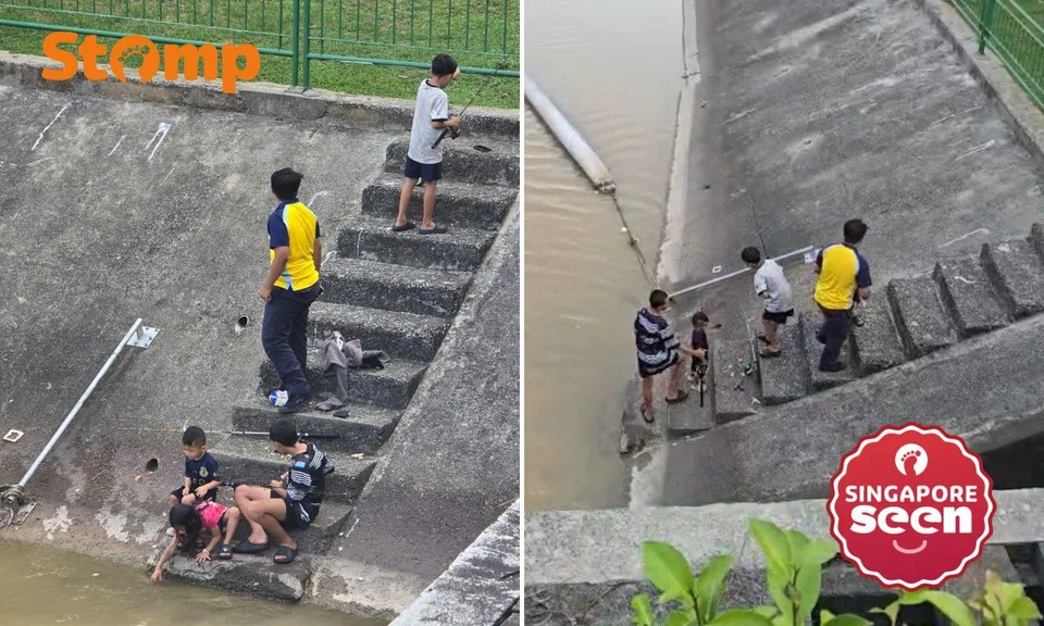 The oldest appeared to be around 13 years old, while the youngest looked to be about four or five years old.