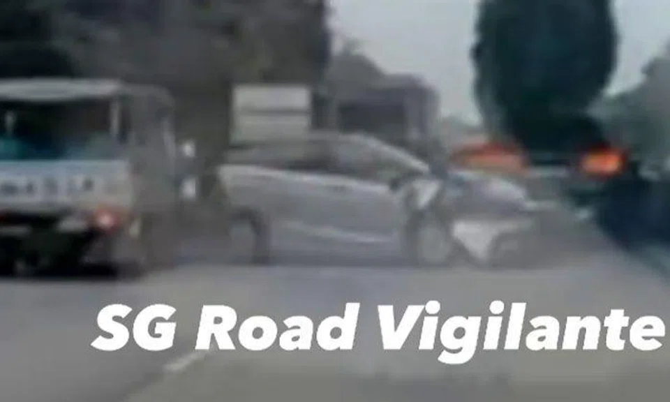 Three people taken to hospital after accident involving two cars and lorry on KJE