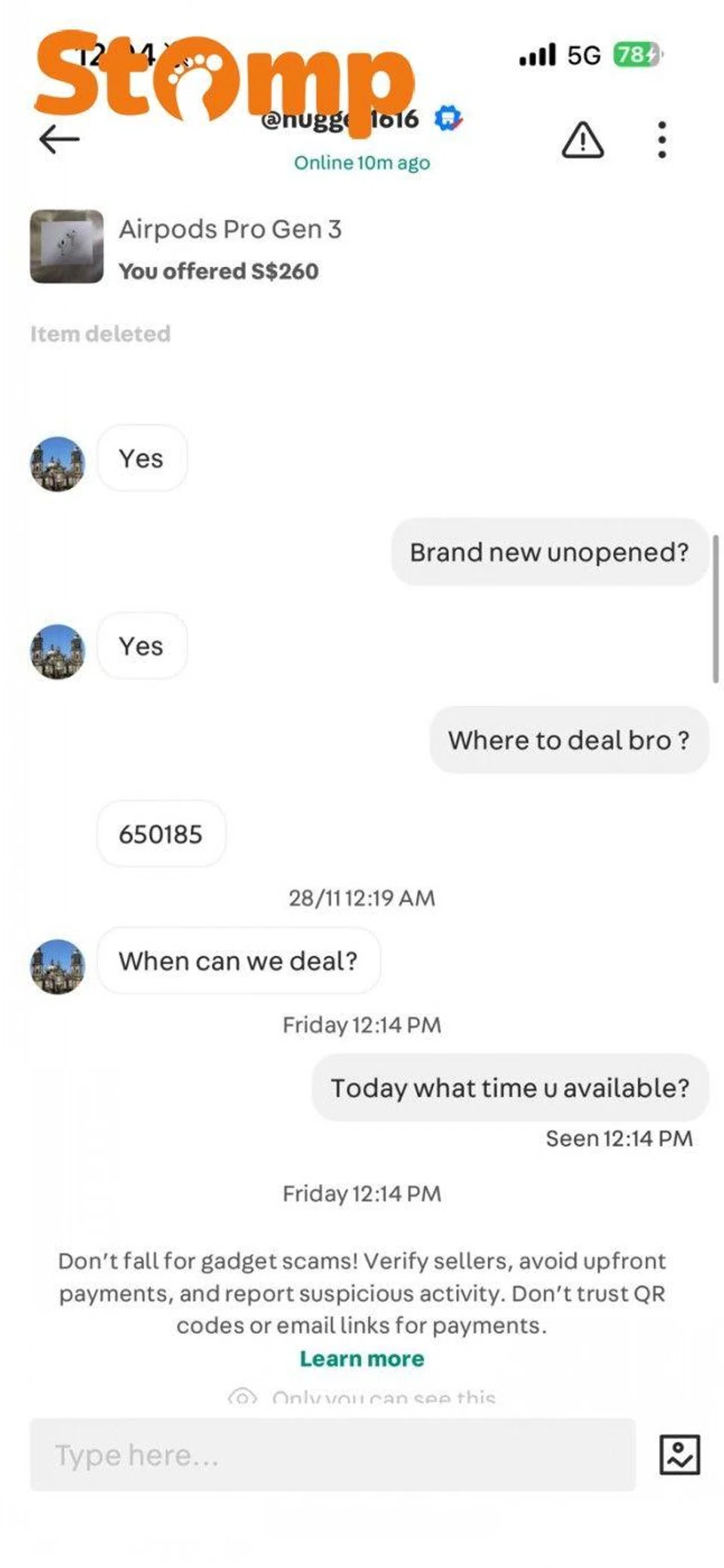 scammed with fake airpods