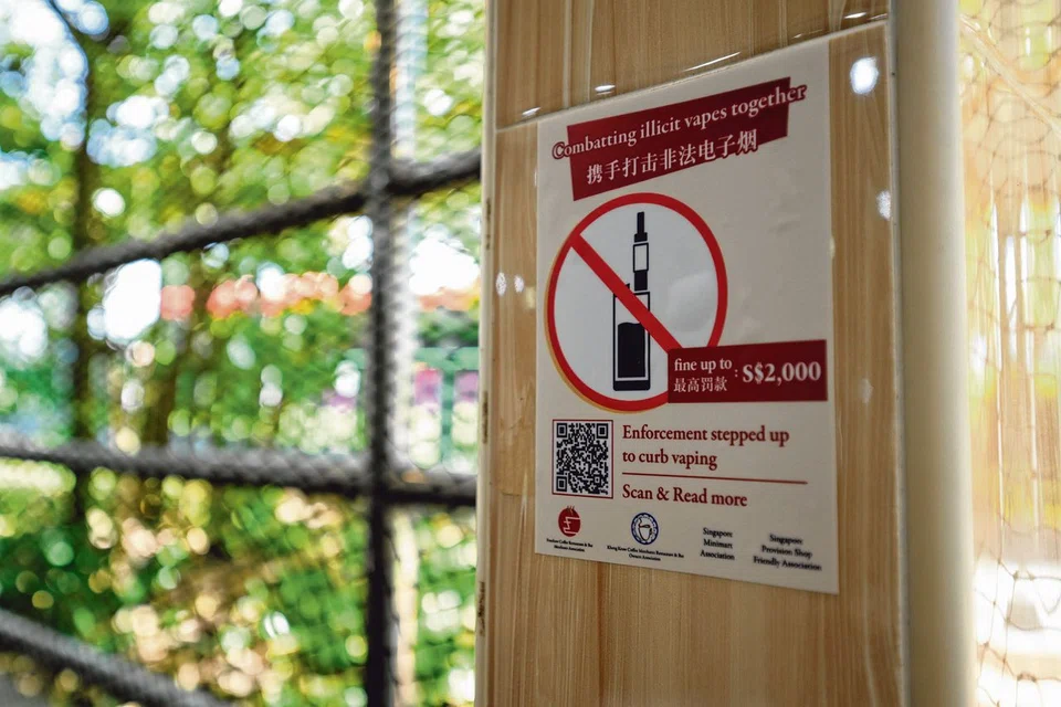 E-cigarettes are banned in Singapore.