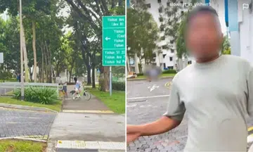 Yishun Anywheel bicycle man