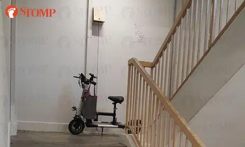 "So daring": E-scooter found charging at staircase of Bedok North block
