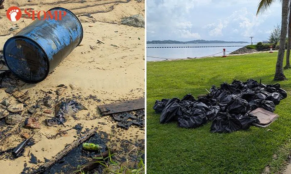 Clean-up operations at Pasir Ris and Changi beaches after oil spill show how efficient S'pore is