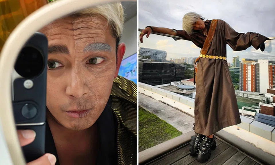 Local actor Elvin Ng plays a character who dabbles in black magic in the drama The Spirit Hunter. PHOTOS: ELVINNGCHOONSIONG/INSTAGRAM