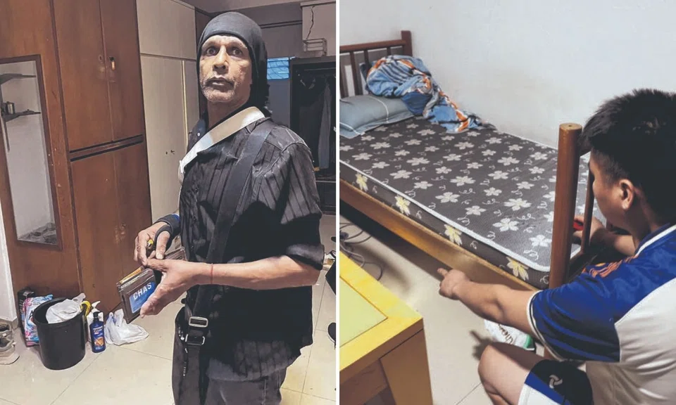 man trespasses into geylang apartment, hides under bed