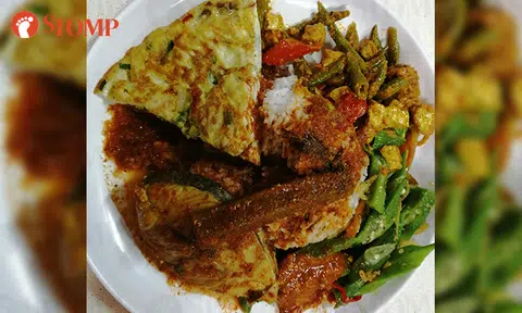 Man shocked at paying $7.30 for nasi padang meal at coffee shop in Bukit Panjang