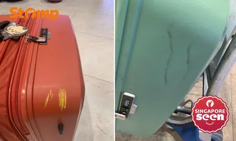 Stomper buys new luggage during Taipei trip — only to find black marks on it after flight home