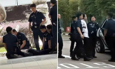 man arrested for disorderly behaviour harassment teacher