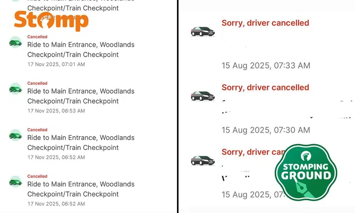 Grab user frustrated after multiple drivers cancel on $50 to $60 'premium' rides