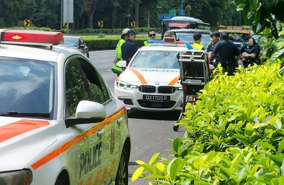 Other police officers and ambulances arrived at the scene. 